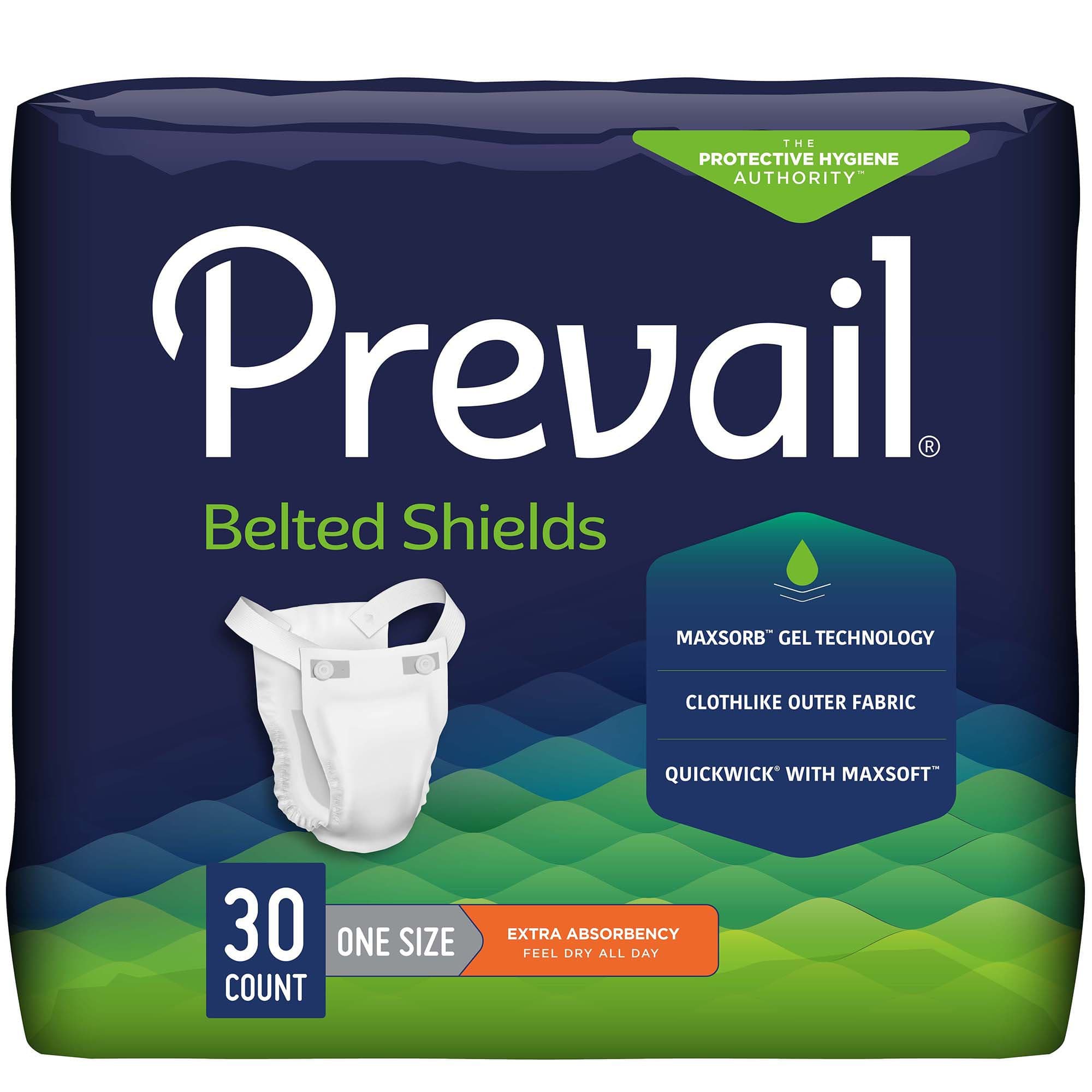 Prevail Incontinence Belted Shields - Image 1