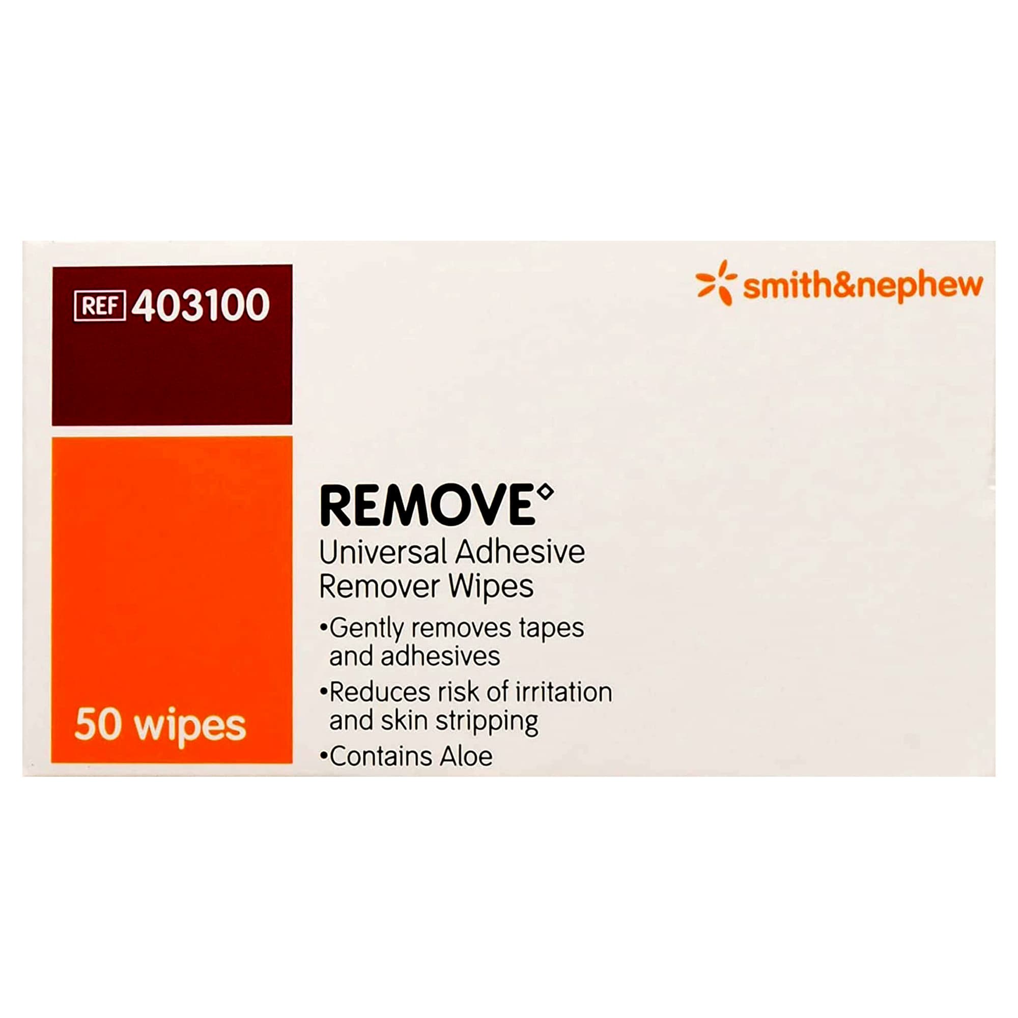 Smith and Nephew Remove Adhesive Remover wipes - Box of 50 - Image 1