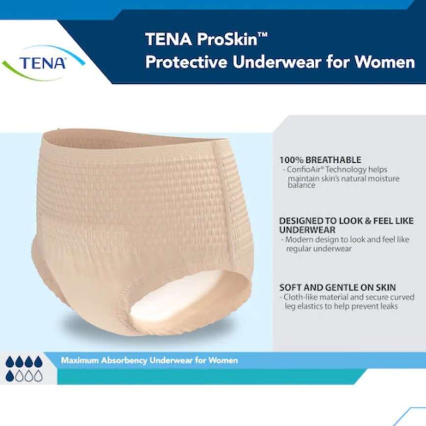 TENA Proskin Maximum Absorbent Underwear for Women - Image 5