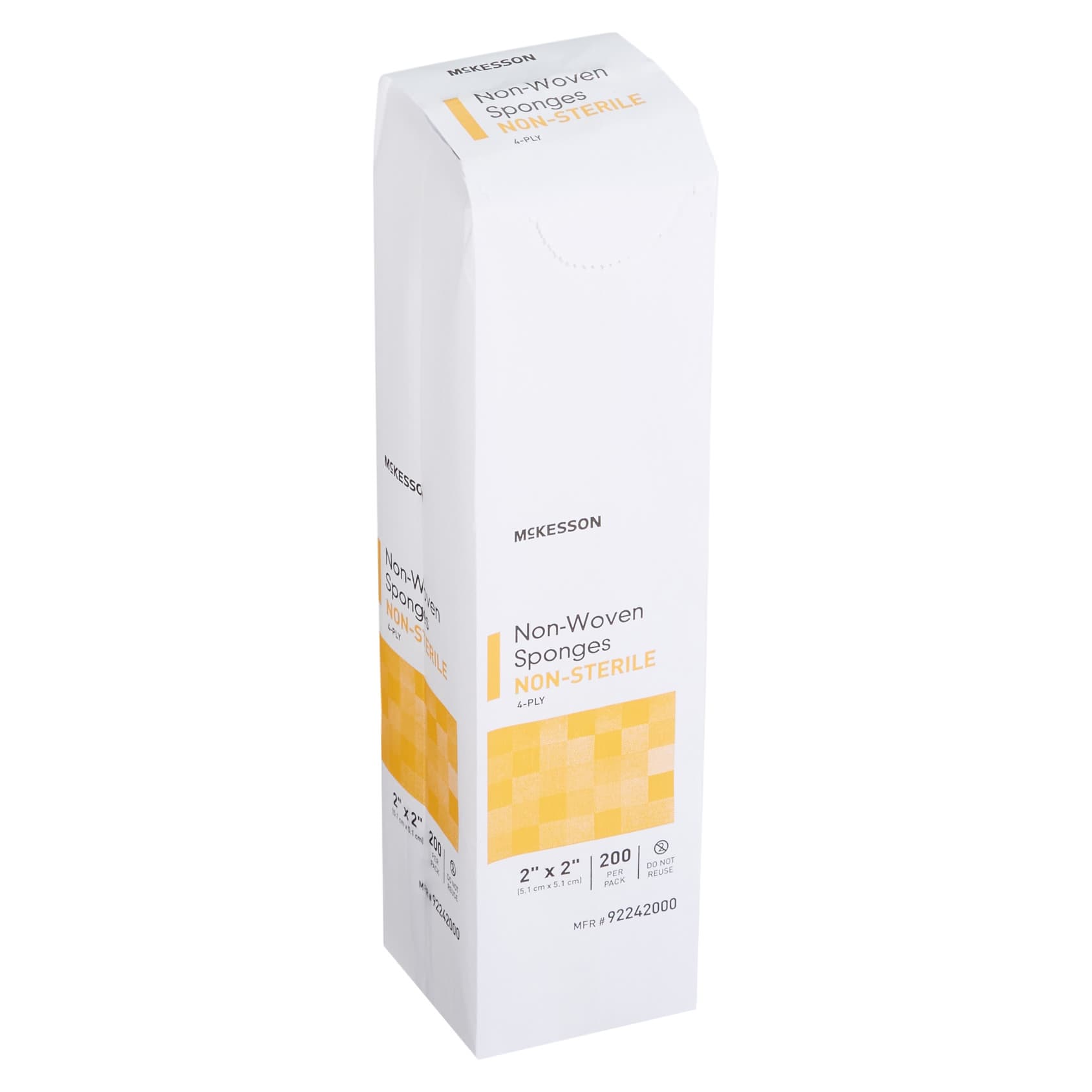 McKesson Nonwoven Sponge White 4-Ply Square NonSterile - Image 4