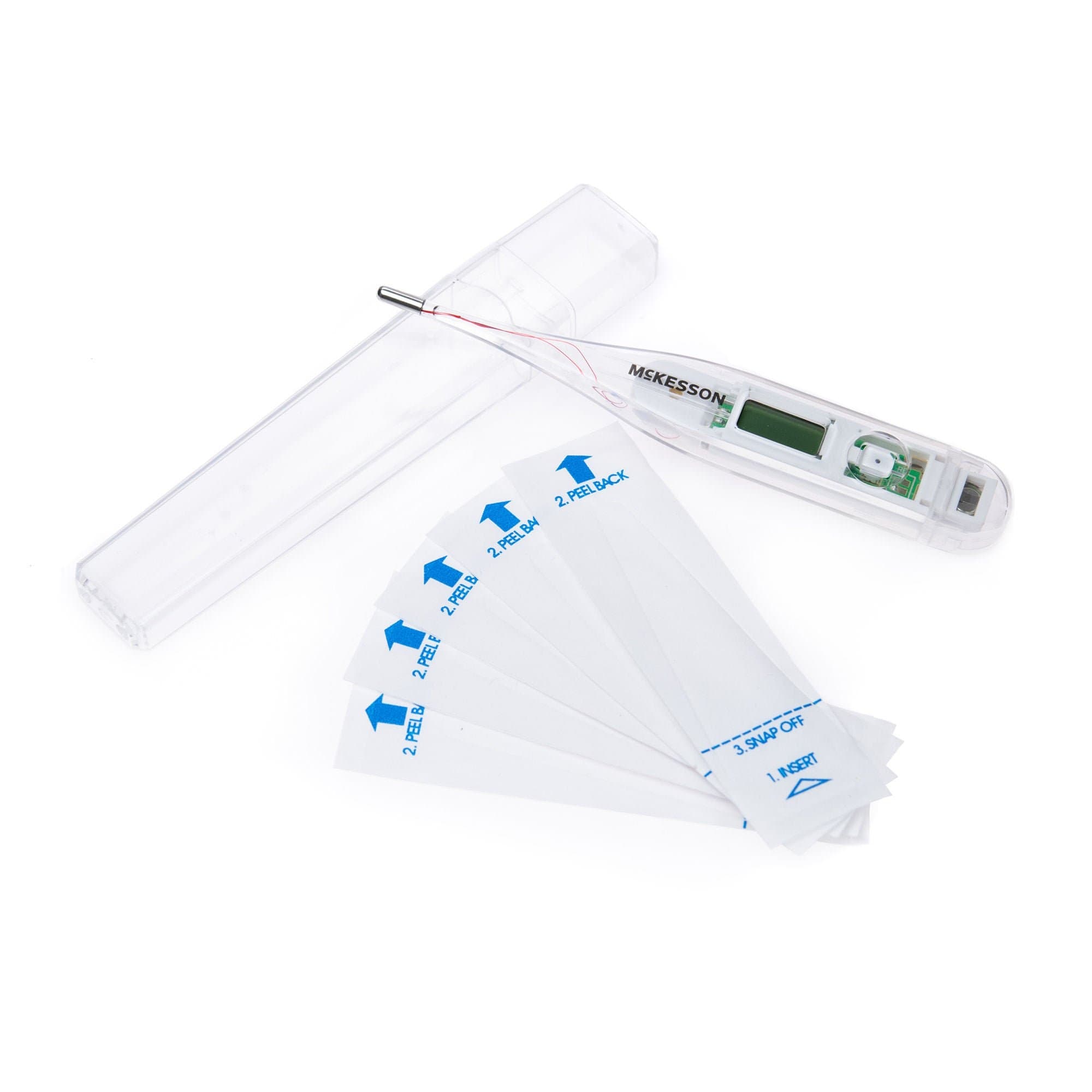 McKesson Hand-held Oral-Rectal Probe Digital Thermometer, 60 Second - Box of 20 - Image 1
