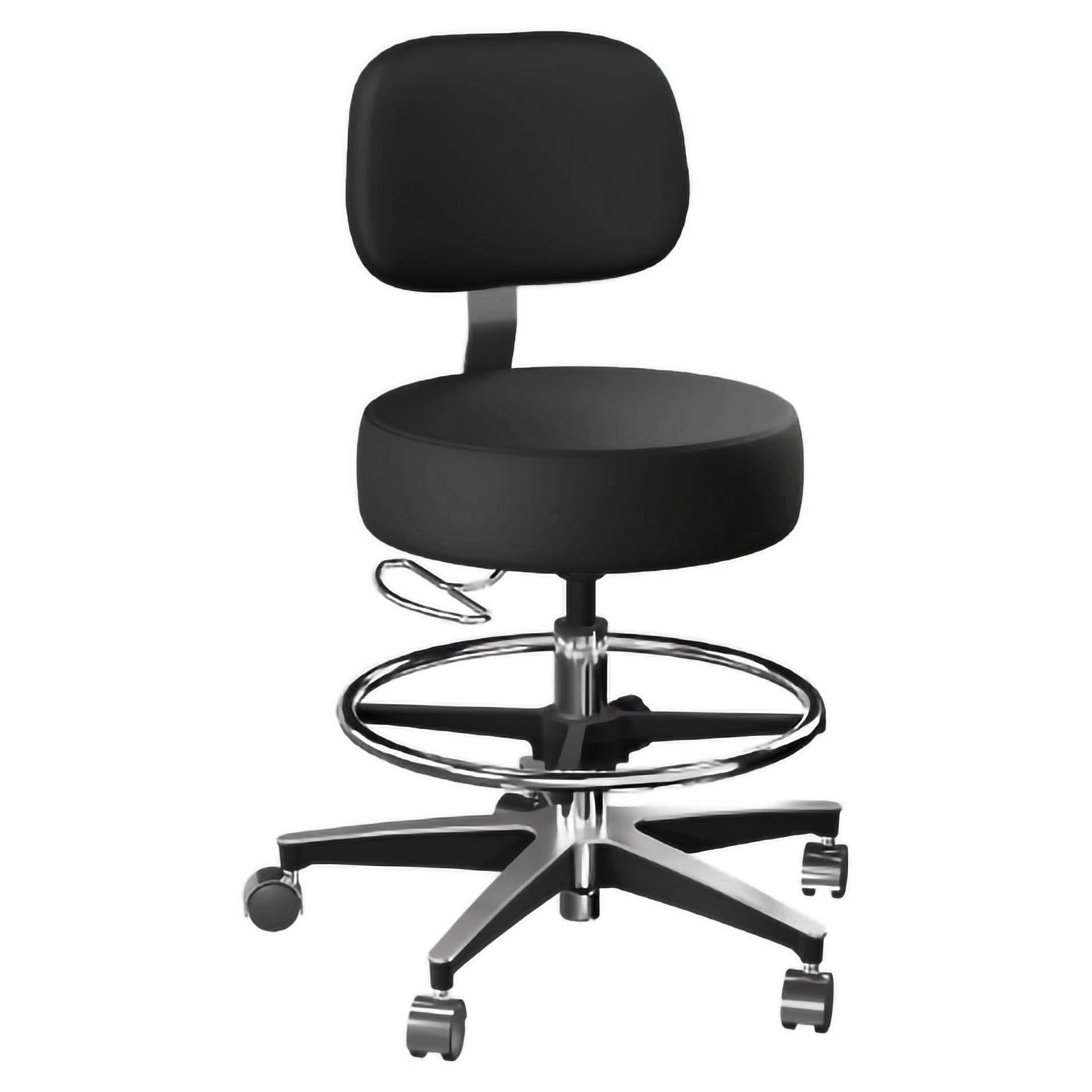 McKesson Exam Stool with Backrest, 20 to 27-1/2 Inch Height - Each - Image 1