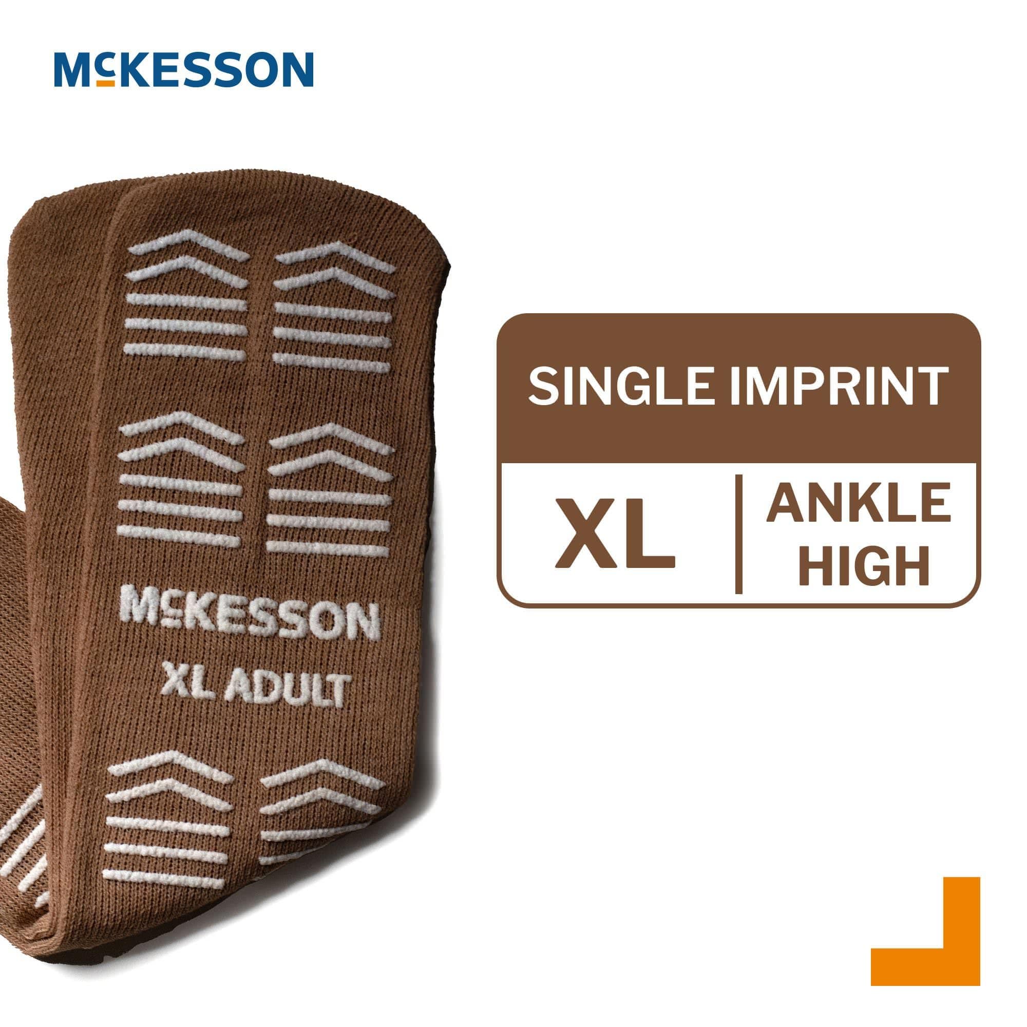 McKesson Unisex Adult Single Tread Slipper Socks - Image 6