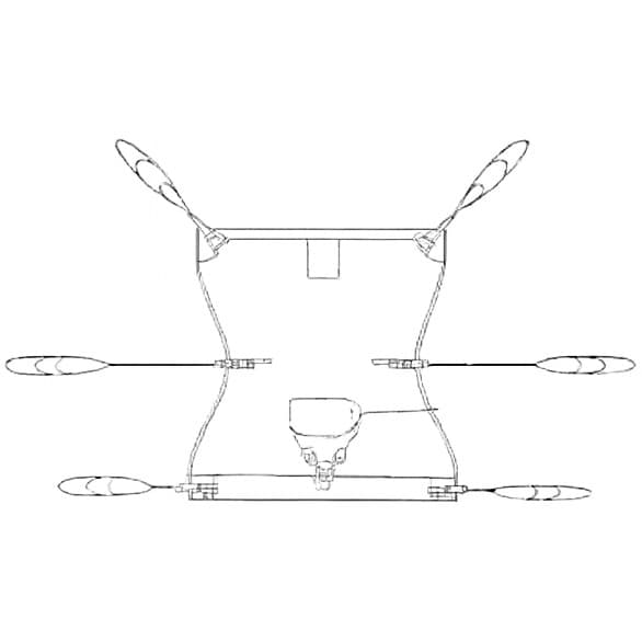 Handicare Comfort Care Spacer Sling with hip strap and without Head Support - Extra Large - Image 1