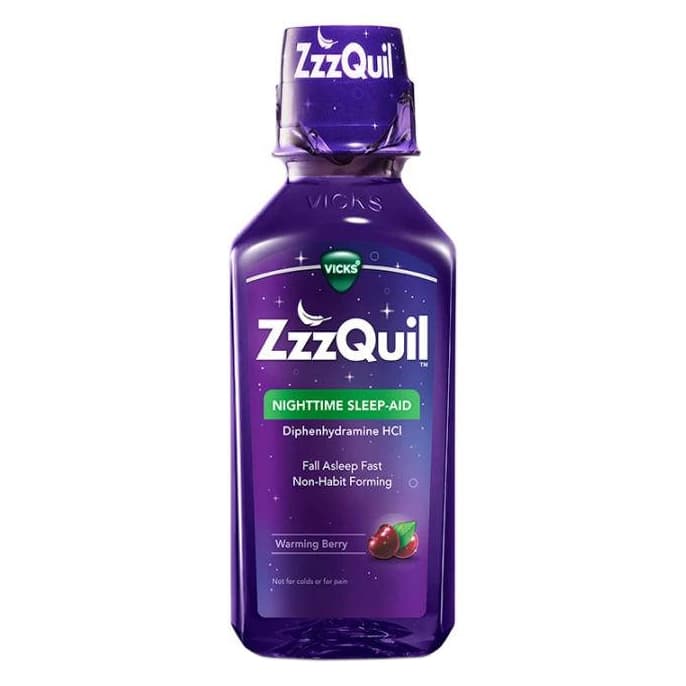 Vicks ZzzQuil Nightime Sleep Aid, Warming Berry, 12 oz - Each - Image 1