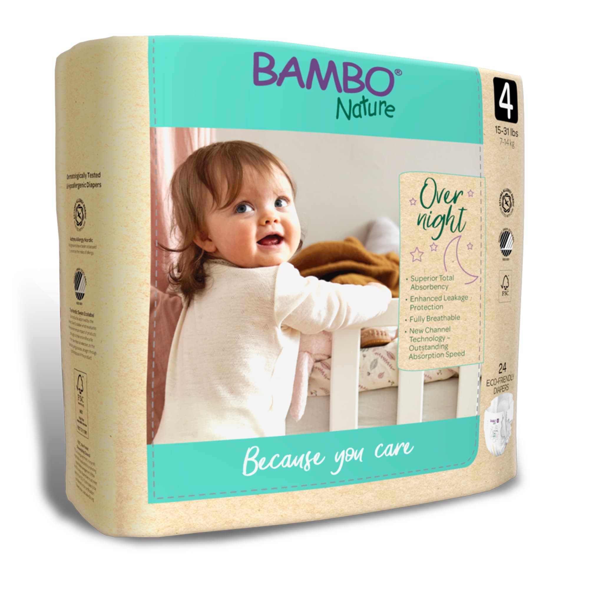 Bambo Natures Overnight Baby Diapers - Image 1