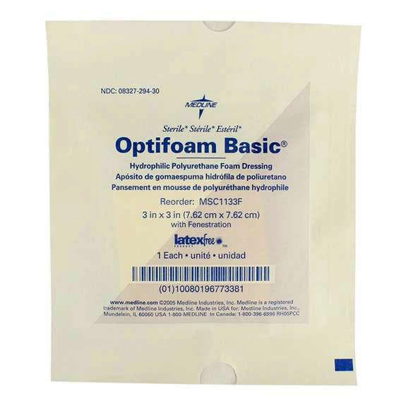 Optifoam Basic Hydrophilic Polyurethane Foam Dressing with Fenestration - Image 2