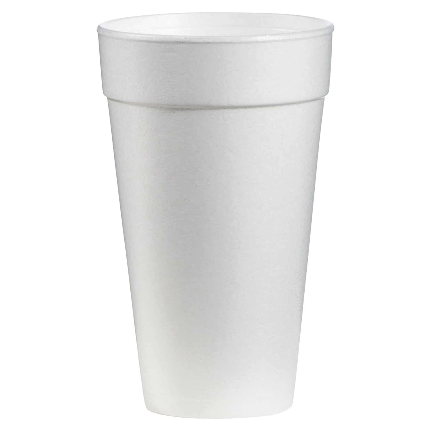 WinCup White Styrofoam Disposable Insulated Drinking Cup, 8 oz- Case of 500 - Image 1
