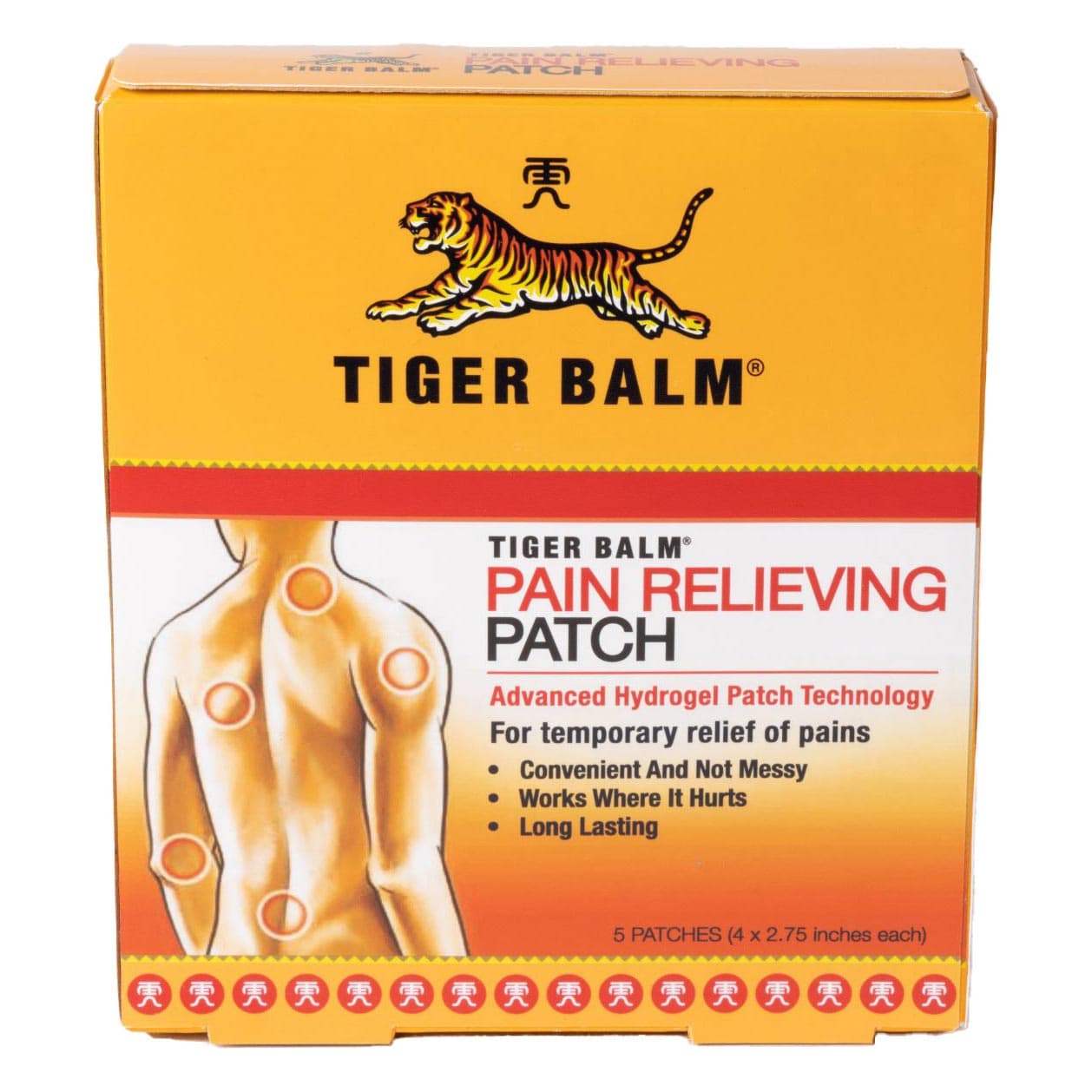 Tiger Balm Pain Relieving Patch - Package of 5 - Image 2
