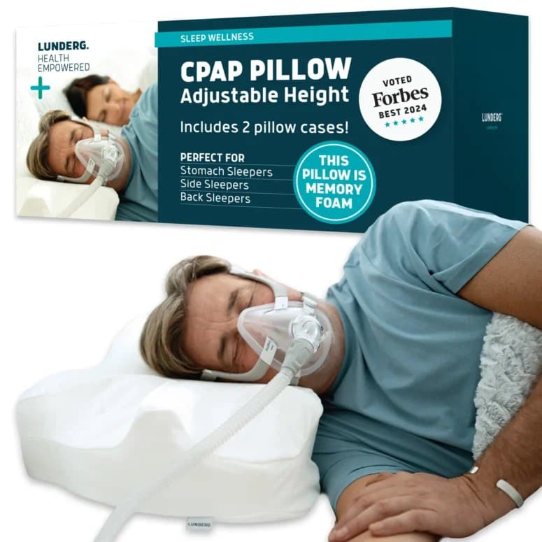 Lunderg CPAP Pillow for Side, Back and Stomach Sleepers