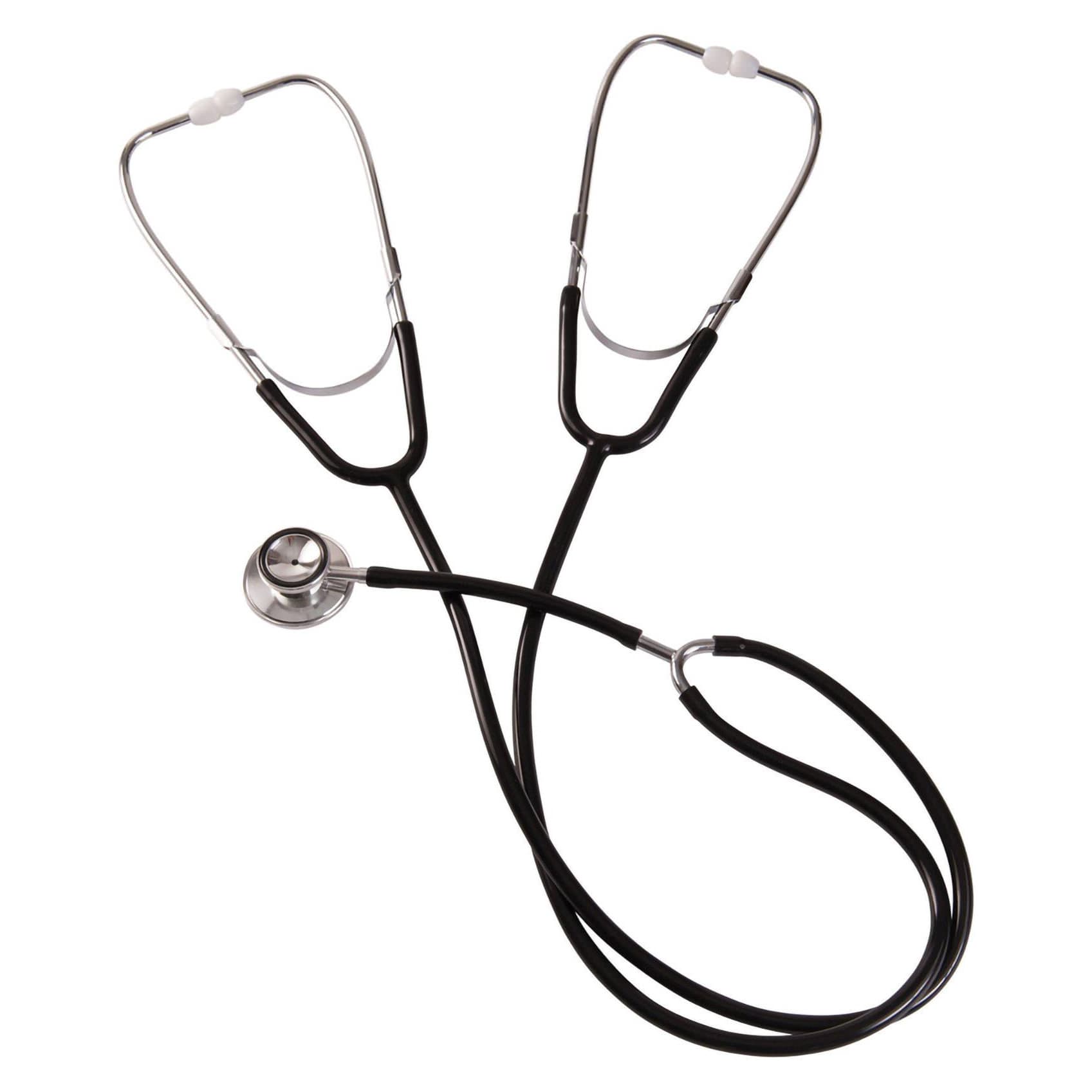 Mabis Teaching Training Stethoscope, Adult, Black - Image 1