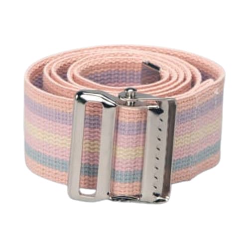 Posey Bariatric Metal Bucklese Gait Belt, Long, Pastel - Image 1
