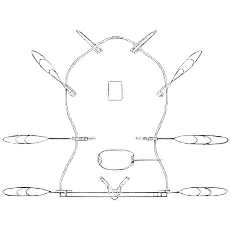 Handicare Comfort Care Spacer Sling with hip strap and with Head Support - Small - Image 1