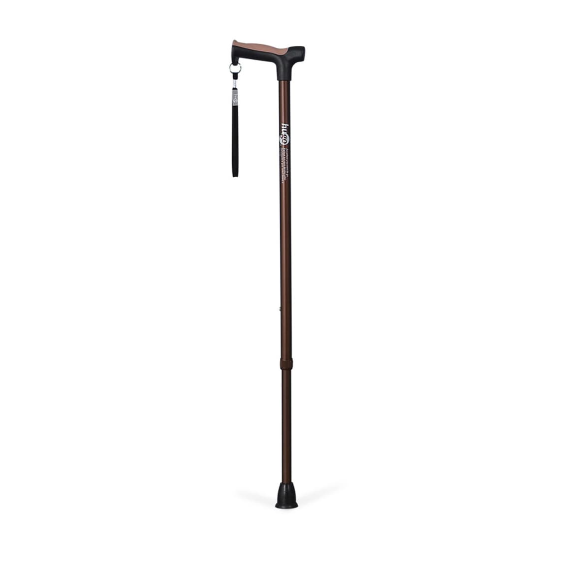 Drive Hugo Ergonomic Derby Handle Cane, Cocoa - Each - Image 1