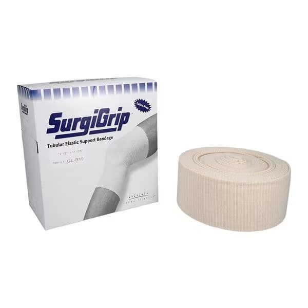 Surigrip Tubular Support Bandage, 2-1/2 Inch x 11 Yard, 8 to 12 mmHg, Pull On, White - Each - Image 1