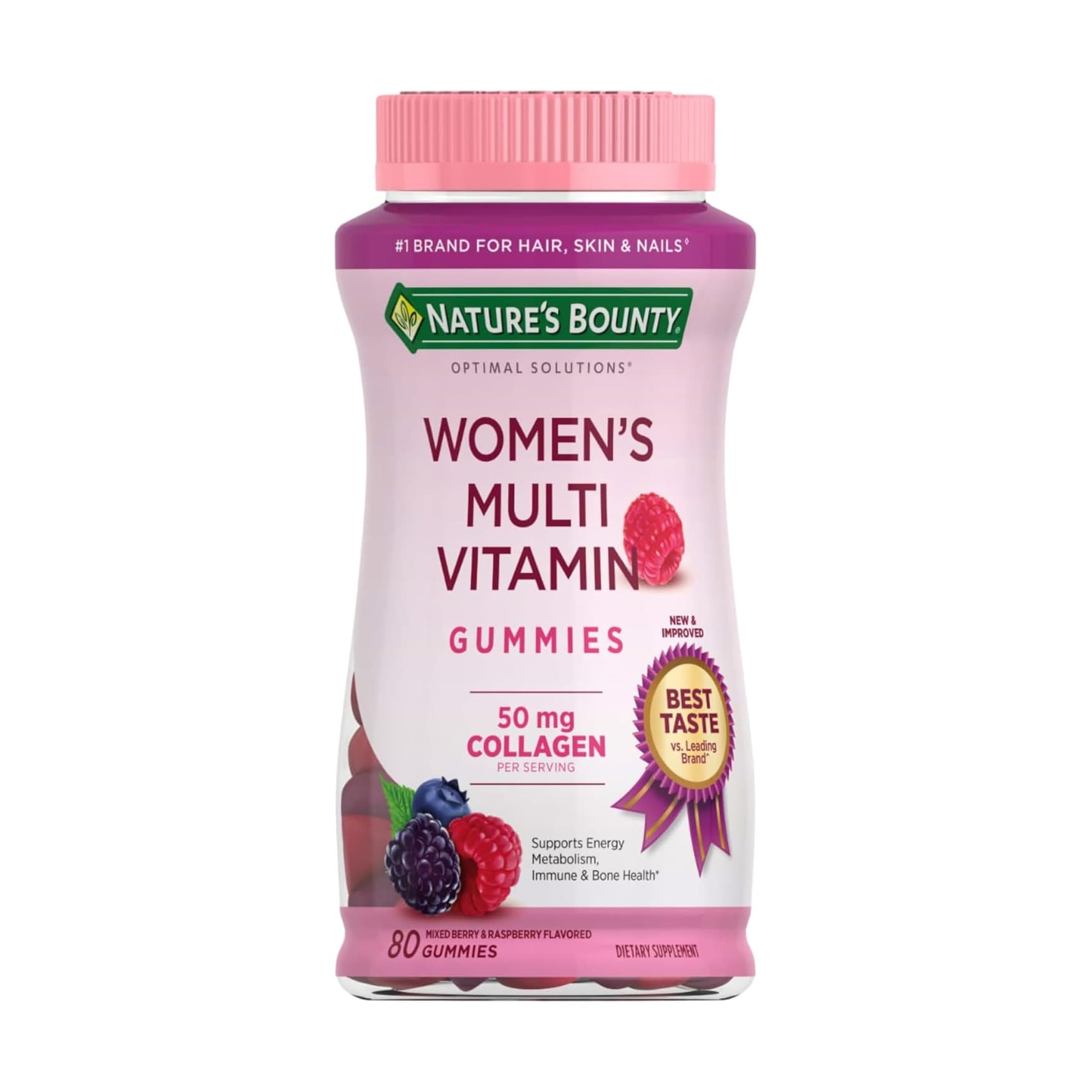 Nature's Bounty Optimal Solutions Women's Multivitamin Gummies - Bottle of 80