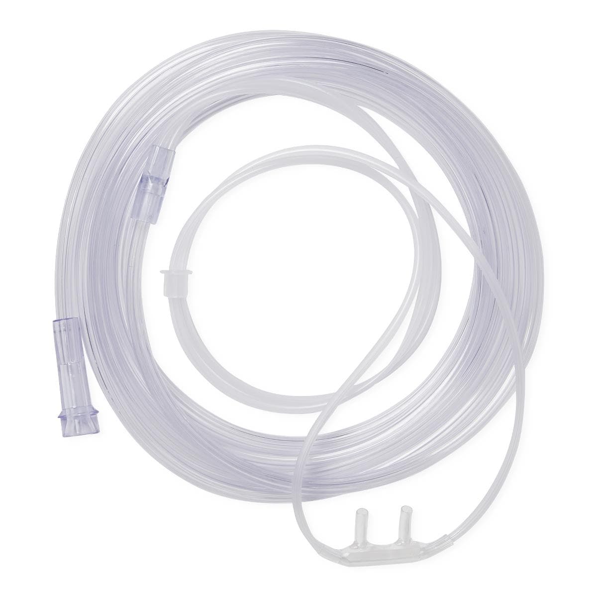 Medline Adult Soft-Touch Oxygen Nasal Cannula with 4' Tubing & Standard Connectors - Each - Image 1