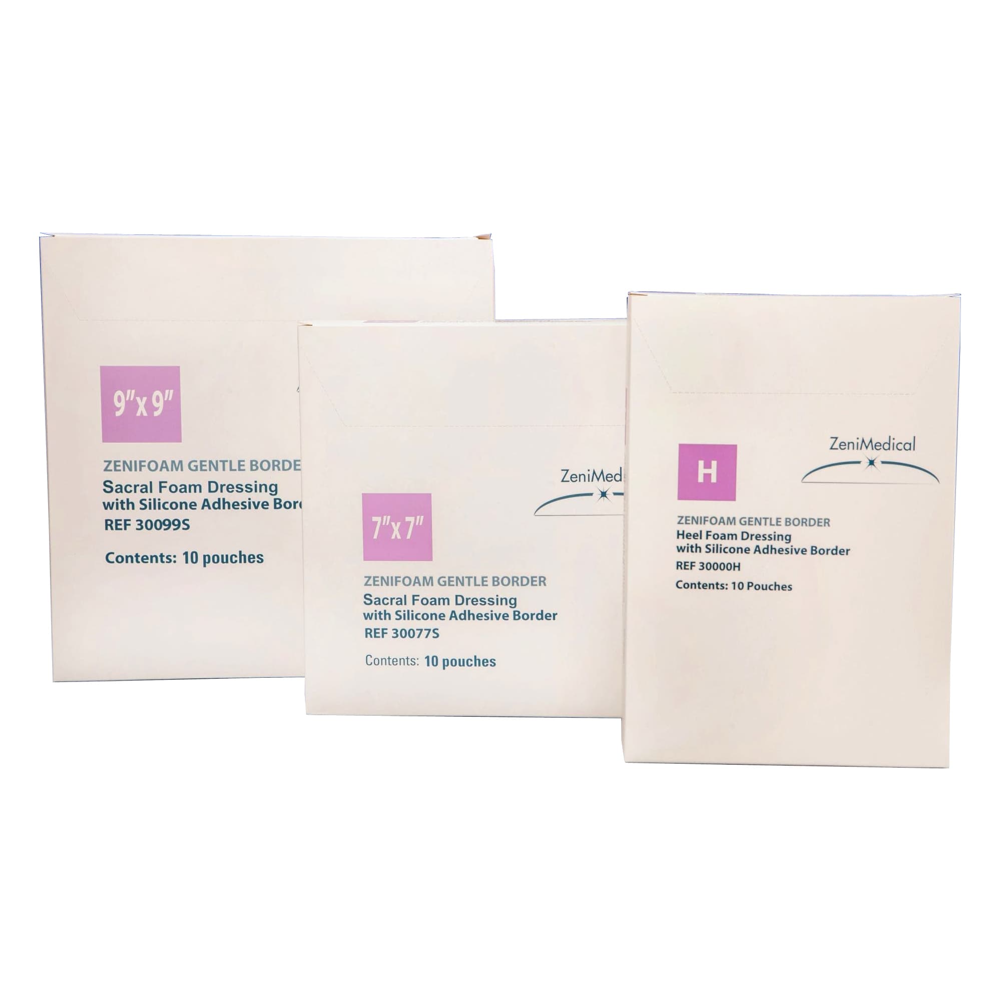 ZeniFoam Gentle Border Foam Dressing with Silicone Adhesive Border - Image 3