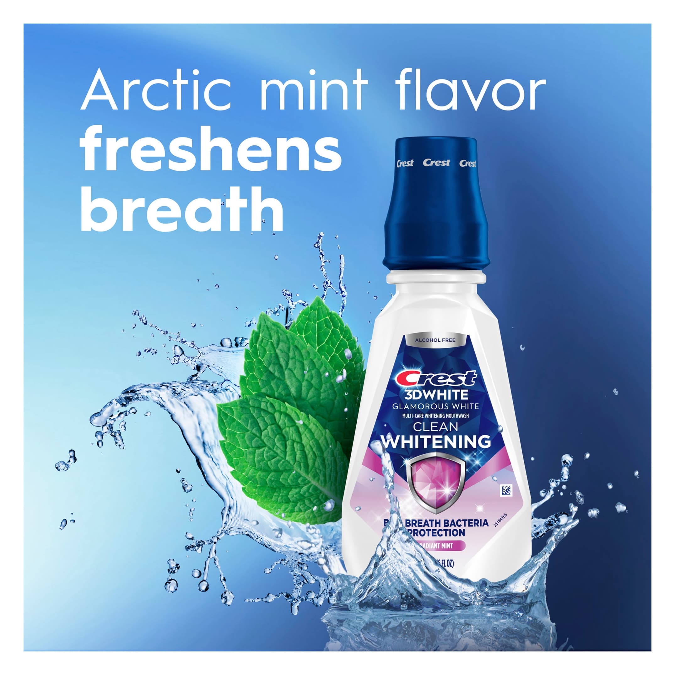 Crest 3D White Clean Mouthwash, 16 oz - Image 3