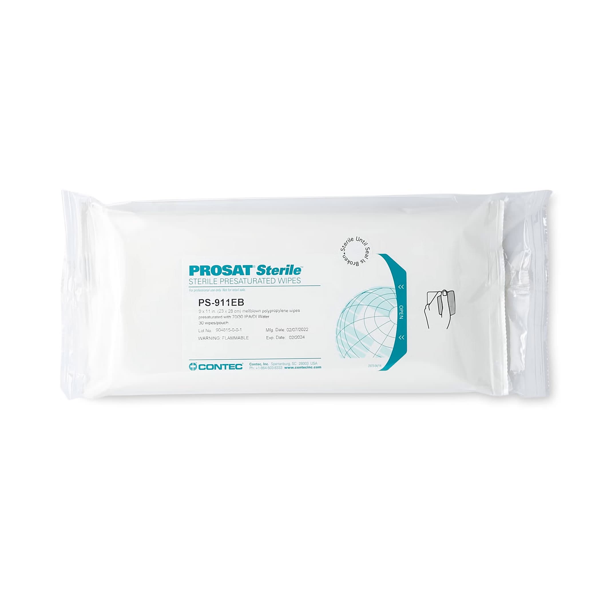 PROSAT Sterile Surface Disinfectant Cleaner Pouch Wipe Sterile - Image 3