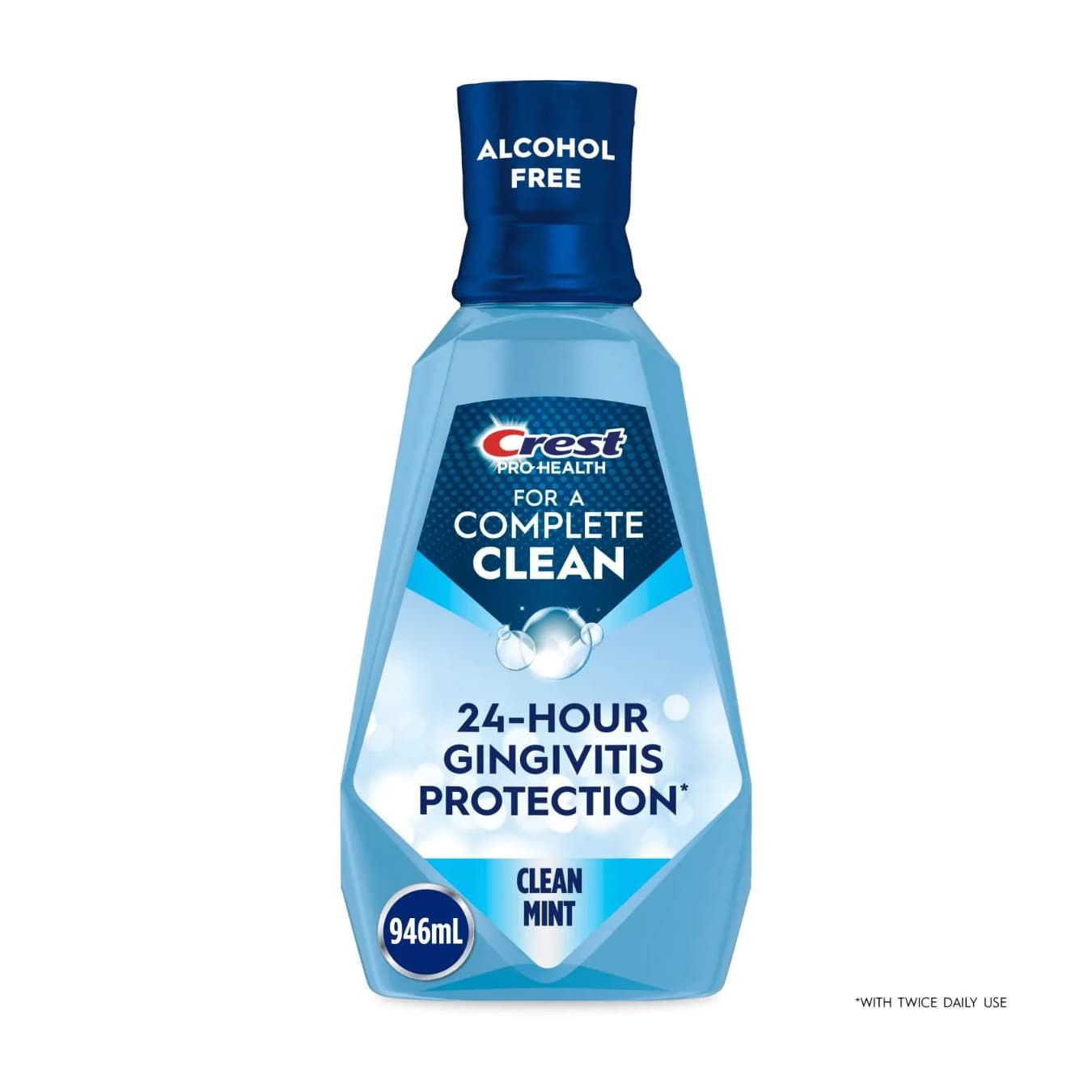 Crest pH Clean Mouthwash, Mint, 1 L - Case of 6 - Image 1