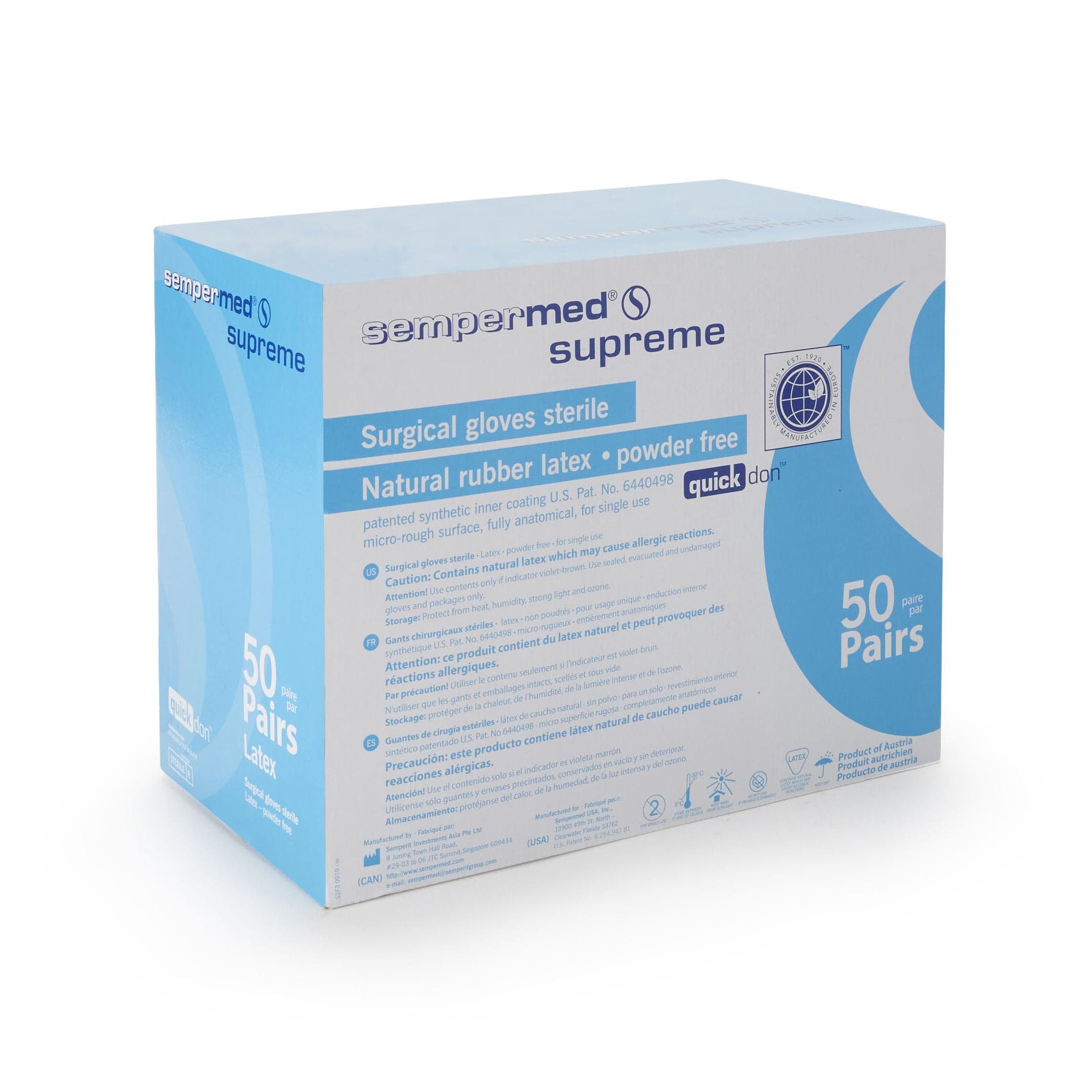 Sempermed Supreme Powder Free Surgical Gloves - Image 2