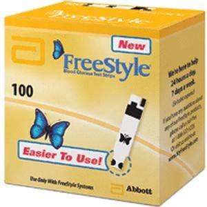Freestyle Blood Glucose Test Strip with Coulometry Technology - Case of 100 - Image 1