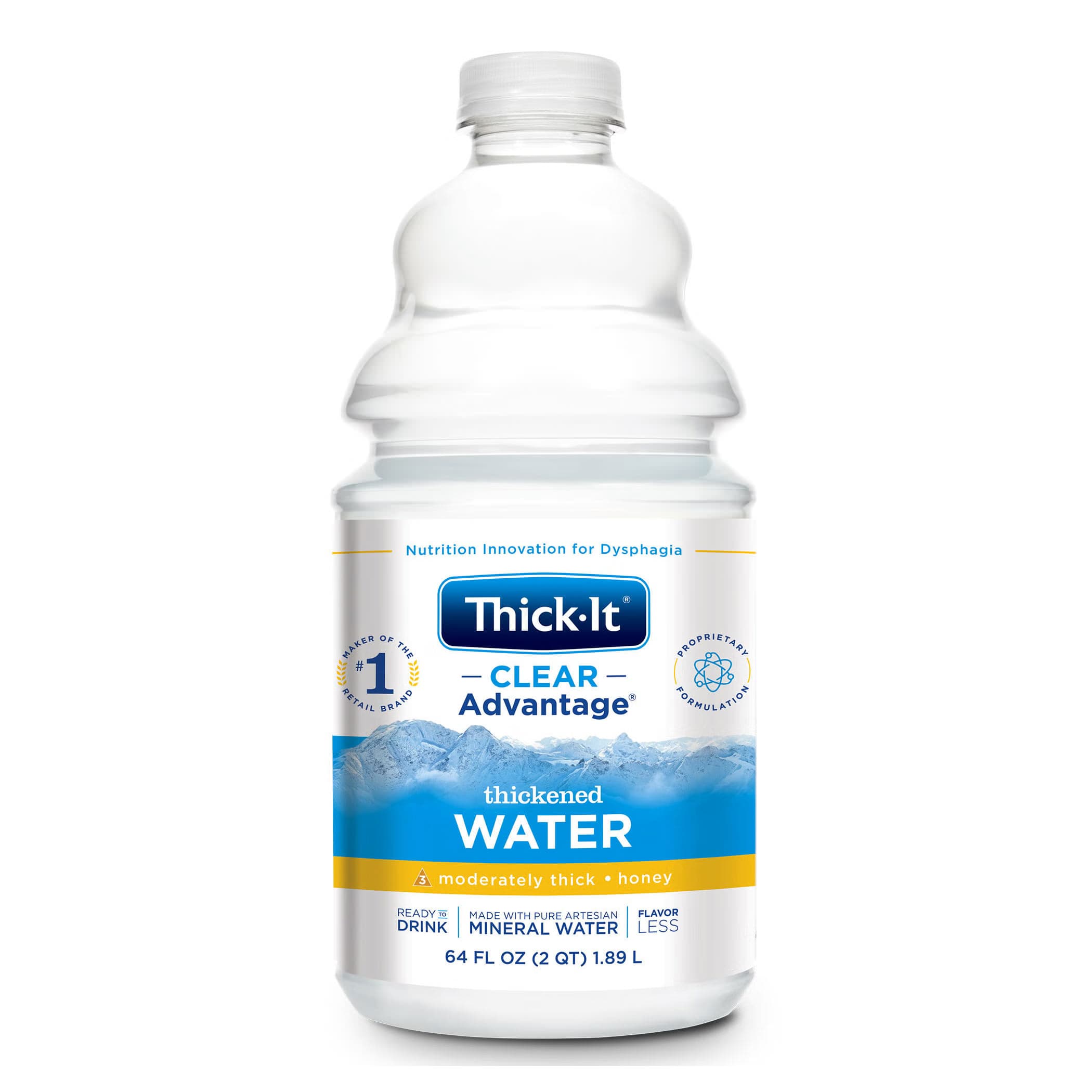 Thick-It Clear Advantage Thickened Water, Unflavored, 64 oz - Each - Image 1