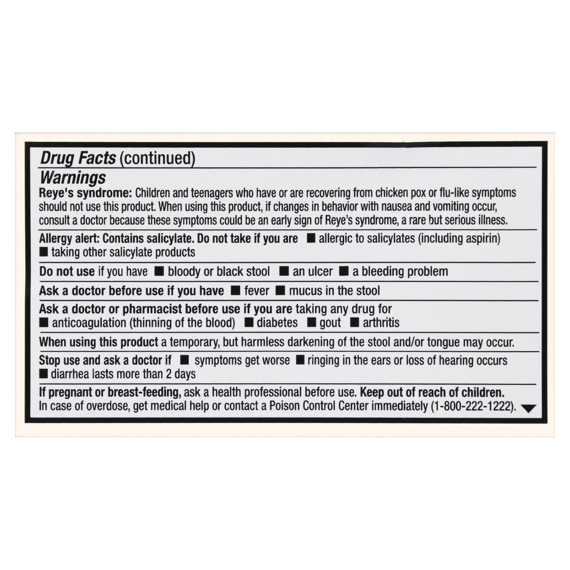Foster & Thrive Bismuth Subsalicylate Anti-Diarrheal Caplet - 262 mg - Image 3