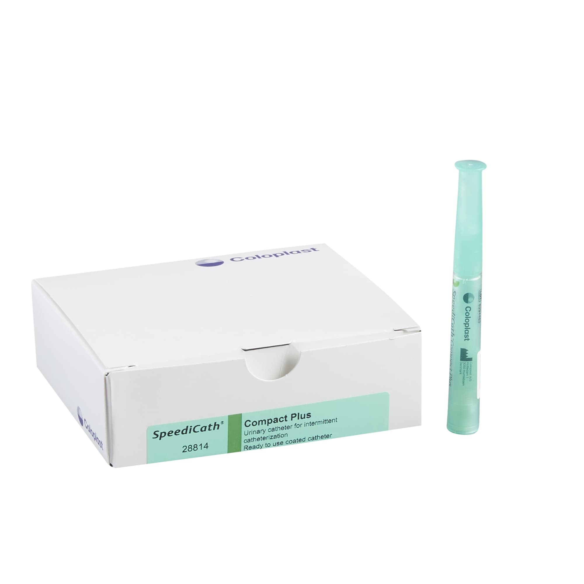 SpeediCath Compact Plus Hydrophilic Female Catheter, 14 Fr, 3.5" - Each - Image 1