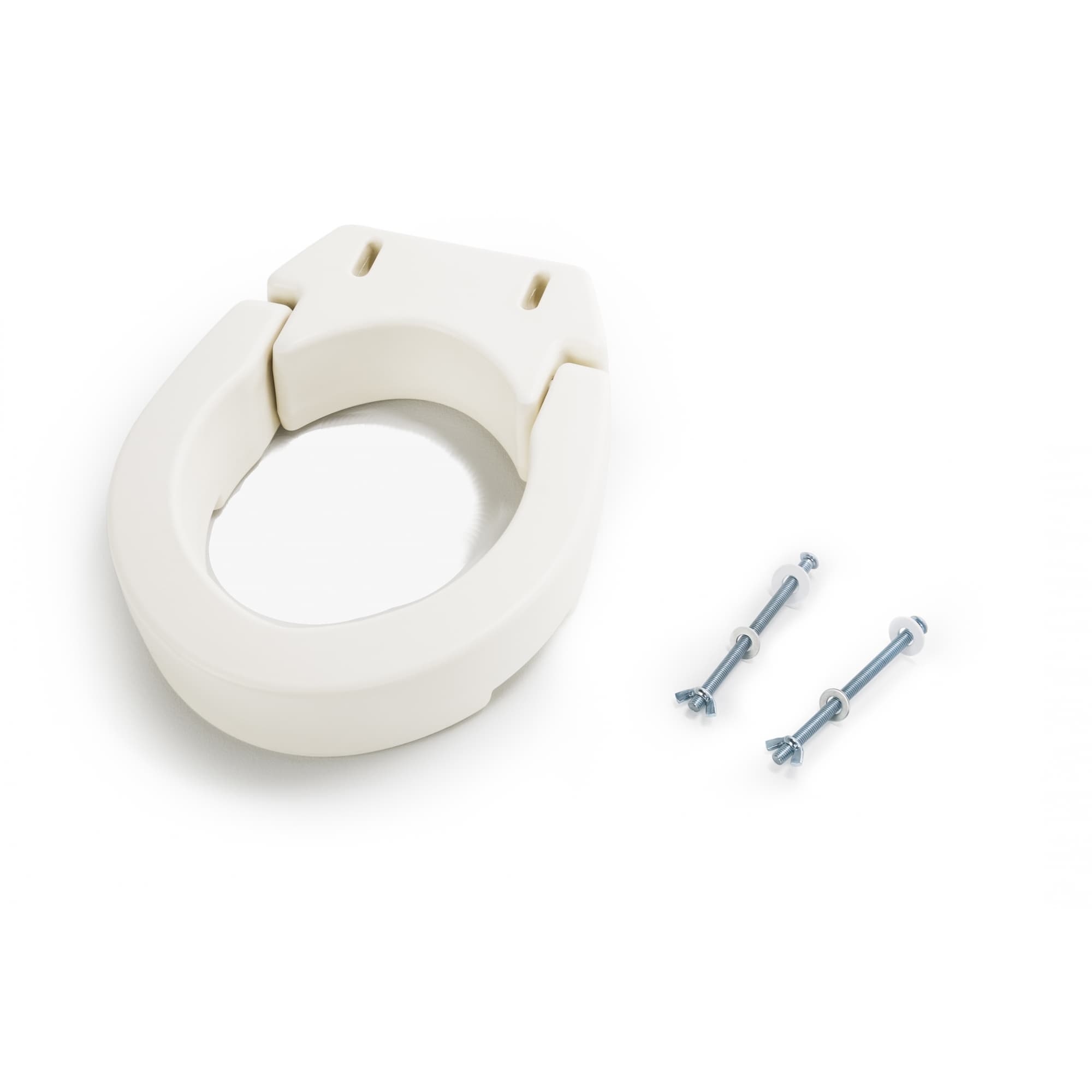 Lumex Deluxe Toilet Seat Risers, Hinged, Elongated - Case of 2 - Image 1