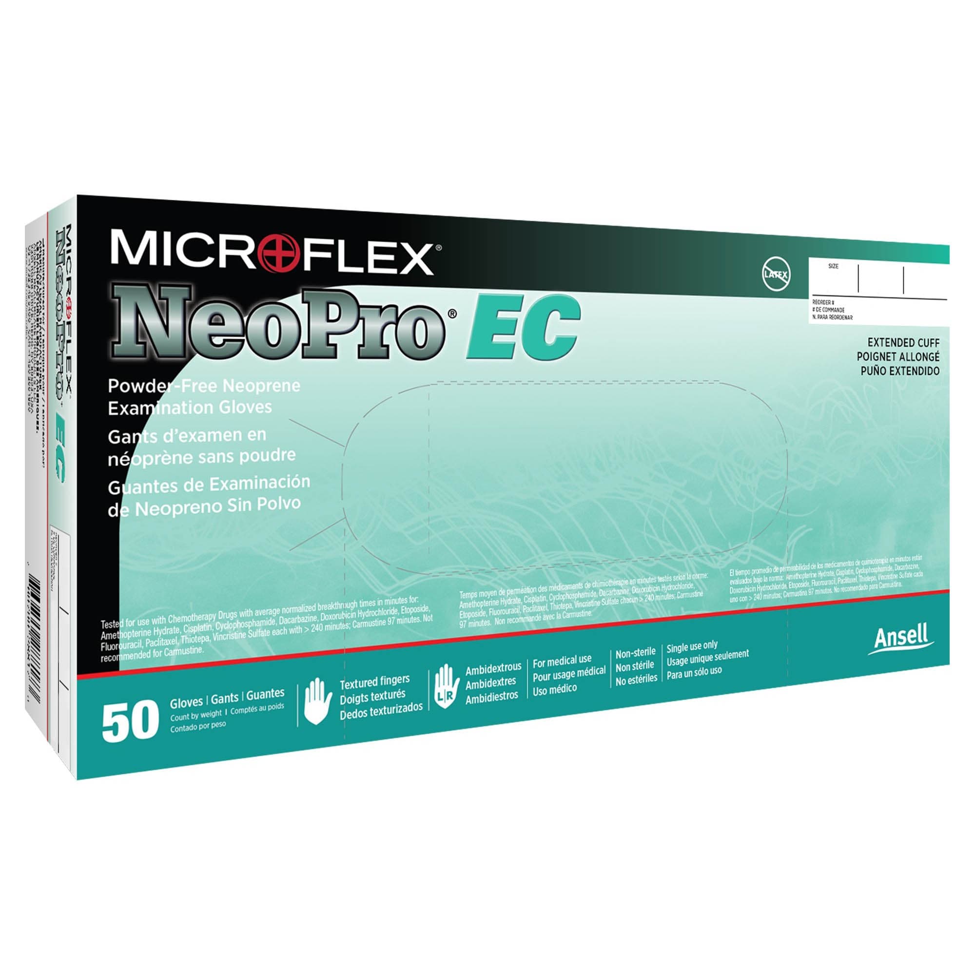 Microflex NeoPro EC Polychloroprene Exam Gloves - Image 1