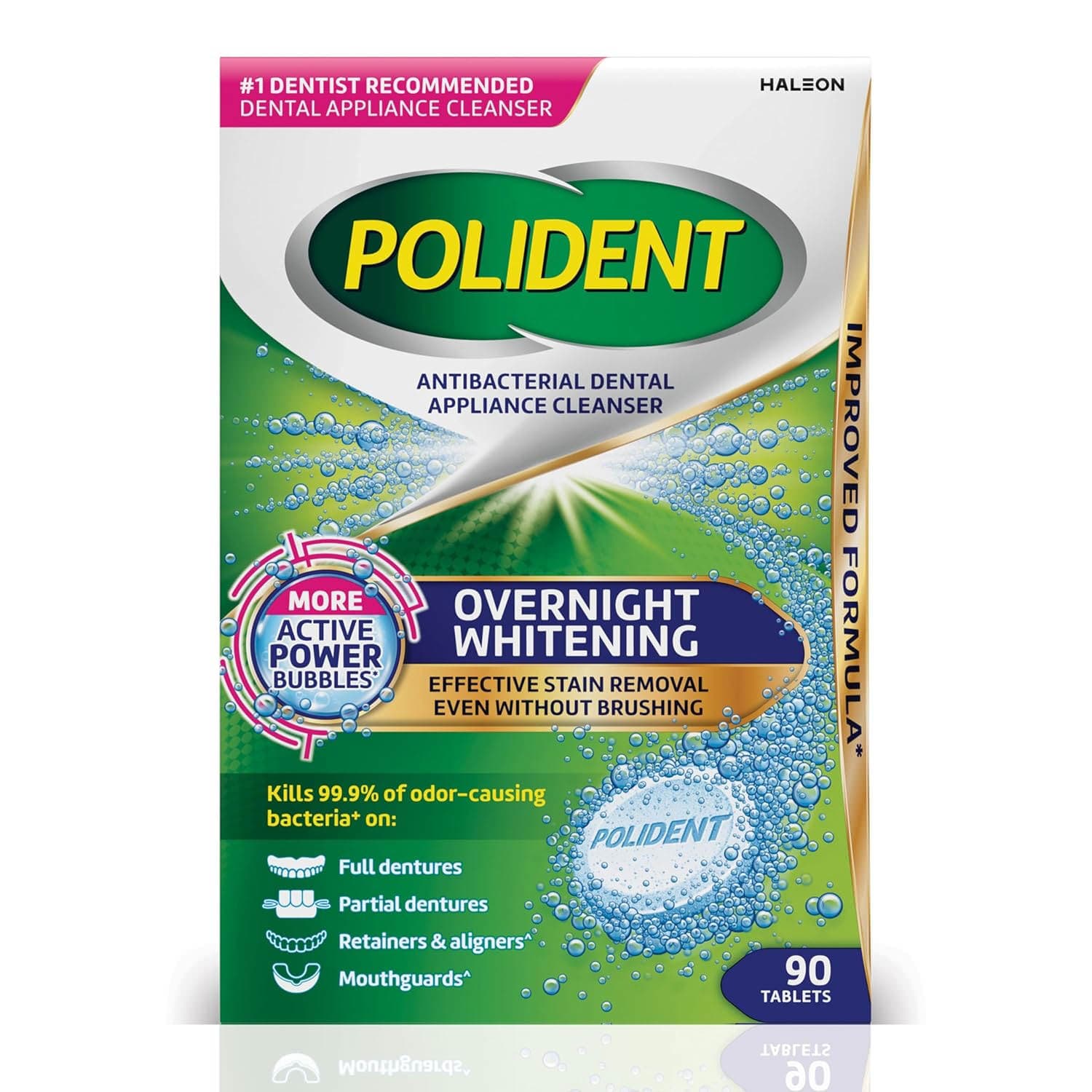 Polident Antibacterial Dental Appliance Cleanser Tablets - Image 4