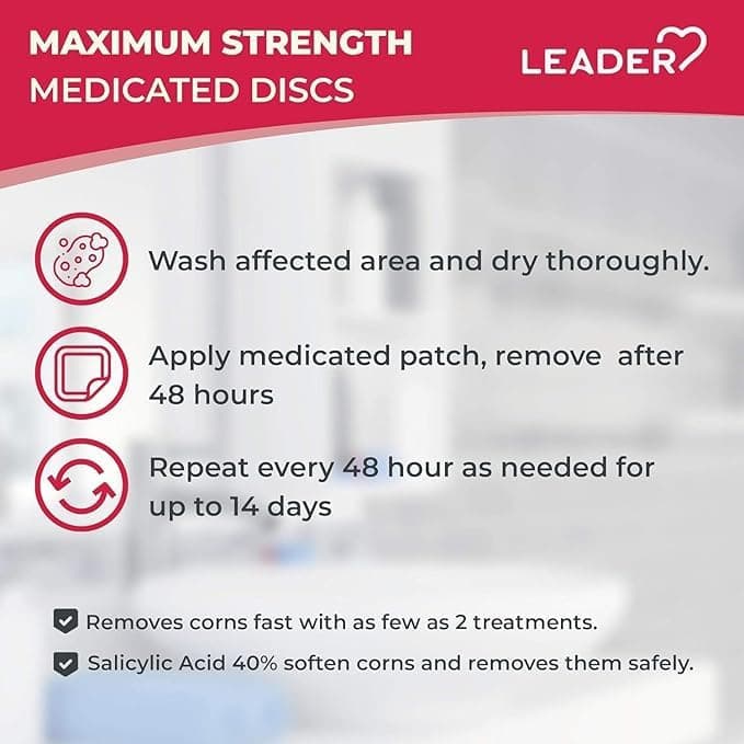 Leader Corn Removers Medicated Patches & Protective Pads - Pack of 9 - Image 2