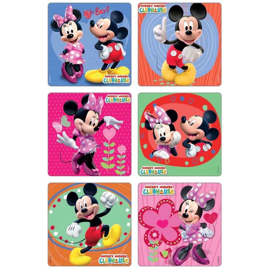 Medibadge 2.5 x 2.5 Inch Disney Stickers, Mickey and Minnie Mouse - Package of 75 - Image 1