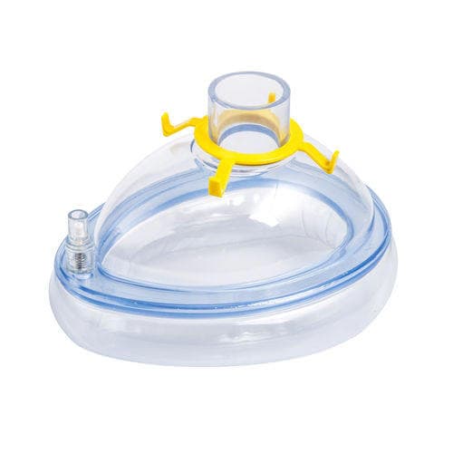 Sure Seal Toddler Air Cushion Mask, Yellow Color Ring, 22mm Connector - Box of 20 - Image 1