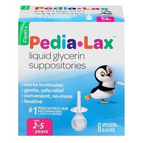 Pedia-Lax Liquid Glycerin Fleet Suppository - Case of 24 - Image 1