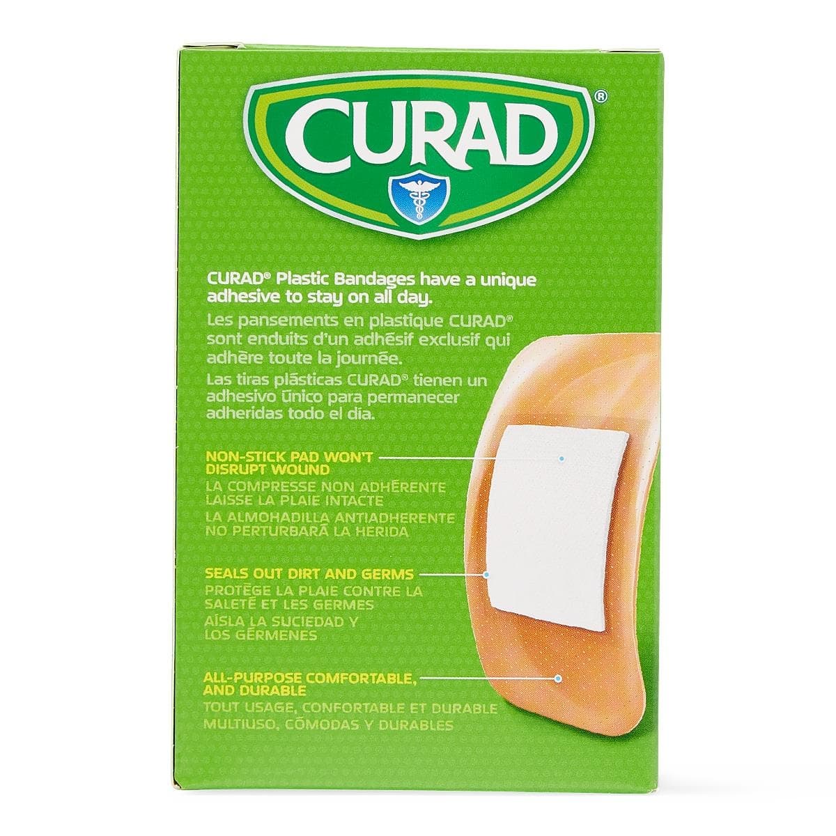 Curad Plastic Adhesive Bandages, 2 x 4 Inch - Case of 600 - Image 3