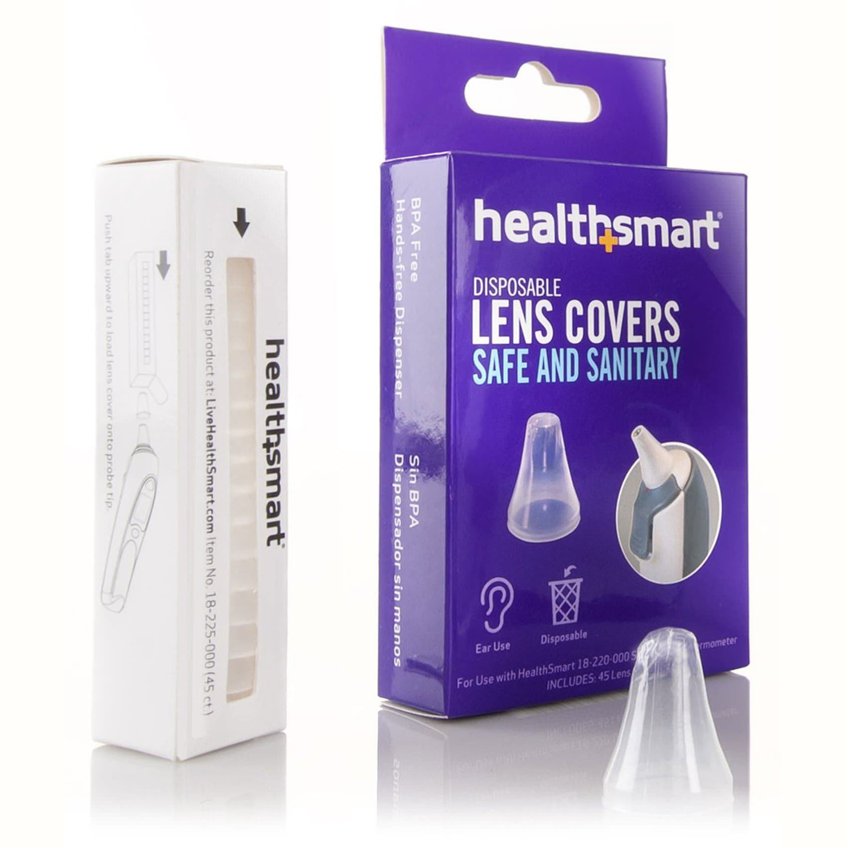 HealthSmart Tympanic Thermometer Probe Cover - Box of 45 - Image 1