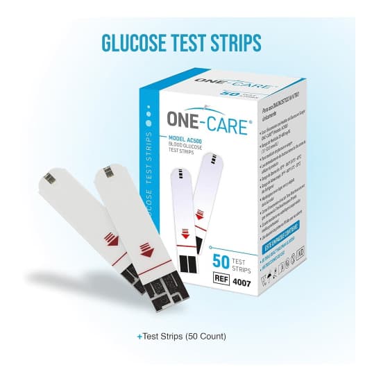 One Care Blood Glucose Test Strips – Box of 50