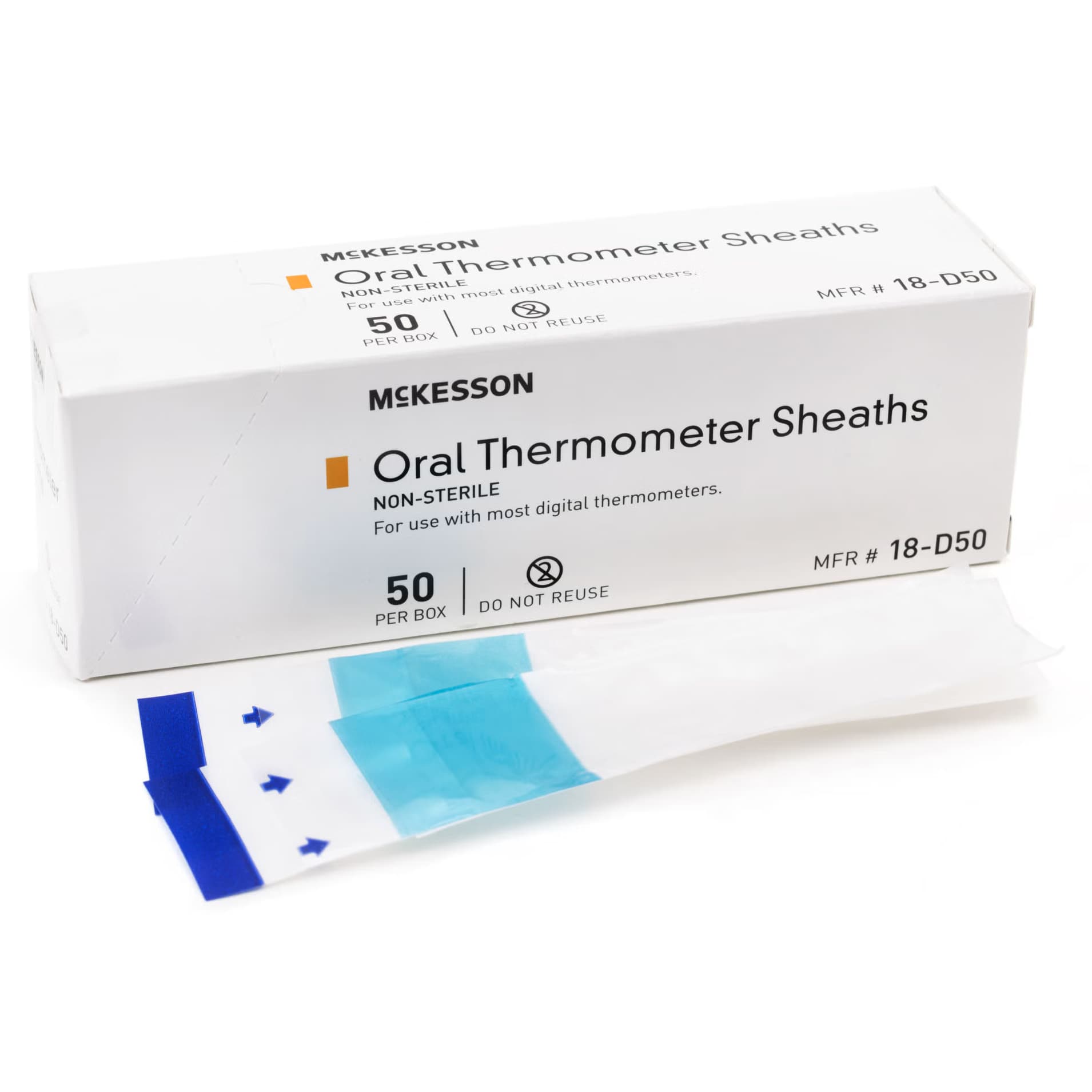 McKesson Film and Paper Oral Thermometer Sheath - Image 2