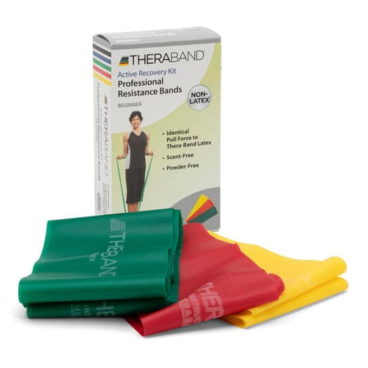 TheraBand Resistance Band Beginner Kit, Set of 3, Latex Free - Image 1