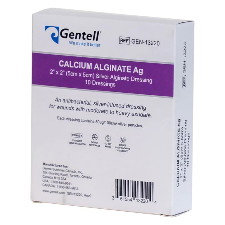Gentell Calcium Alginate Ag Silver Dressing - Image 3