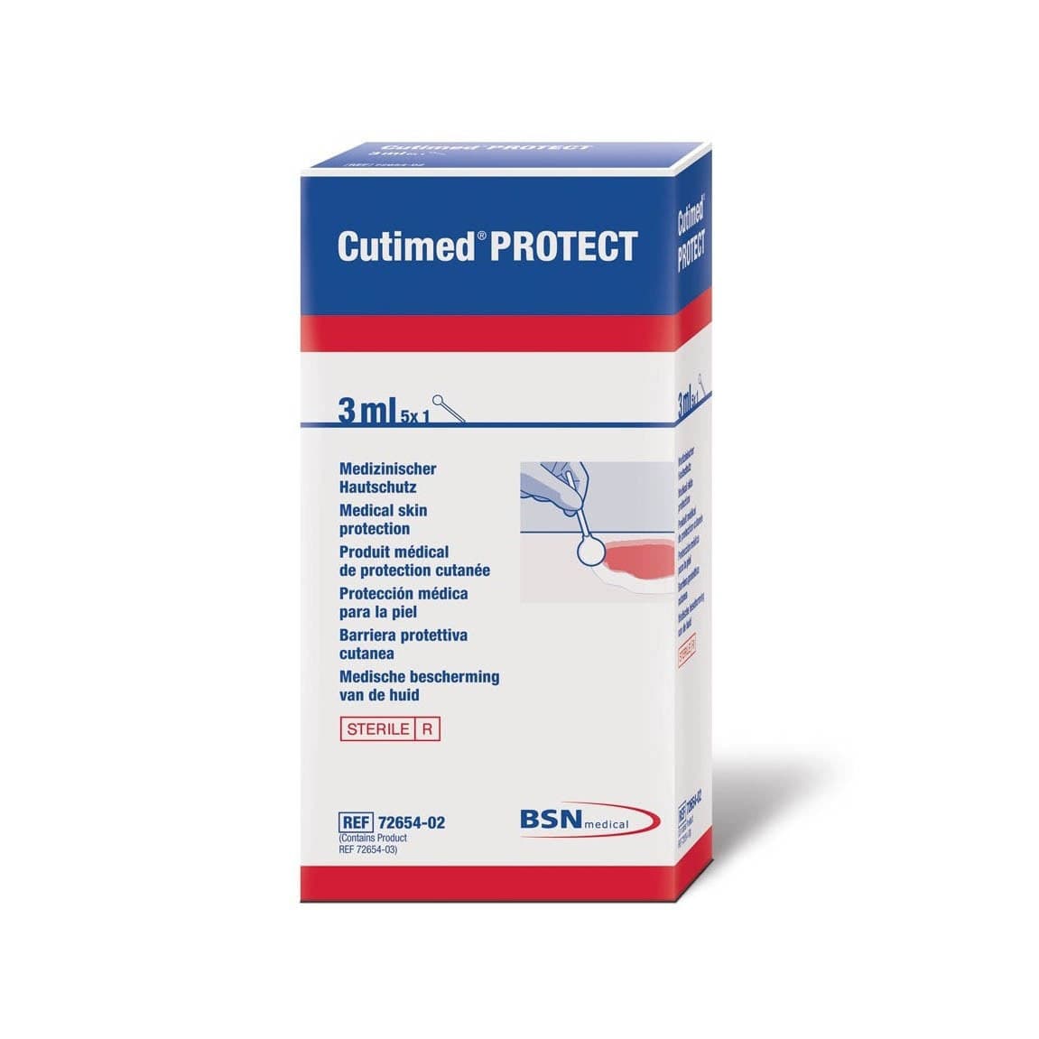 Cutimed Protect Medical Skin Protection, Foam Applicator, 3 ML - Box of 25 - Image 1