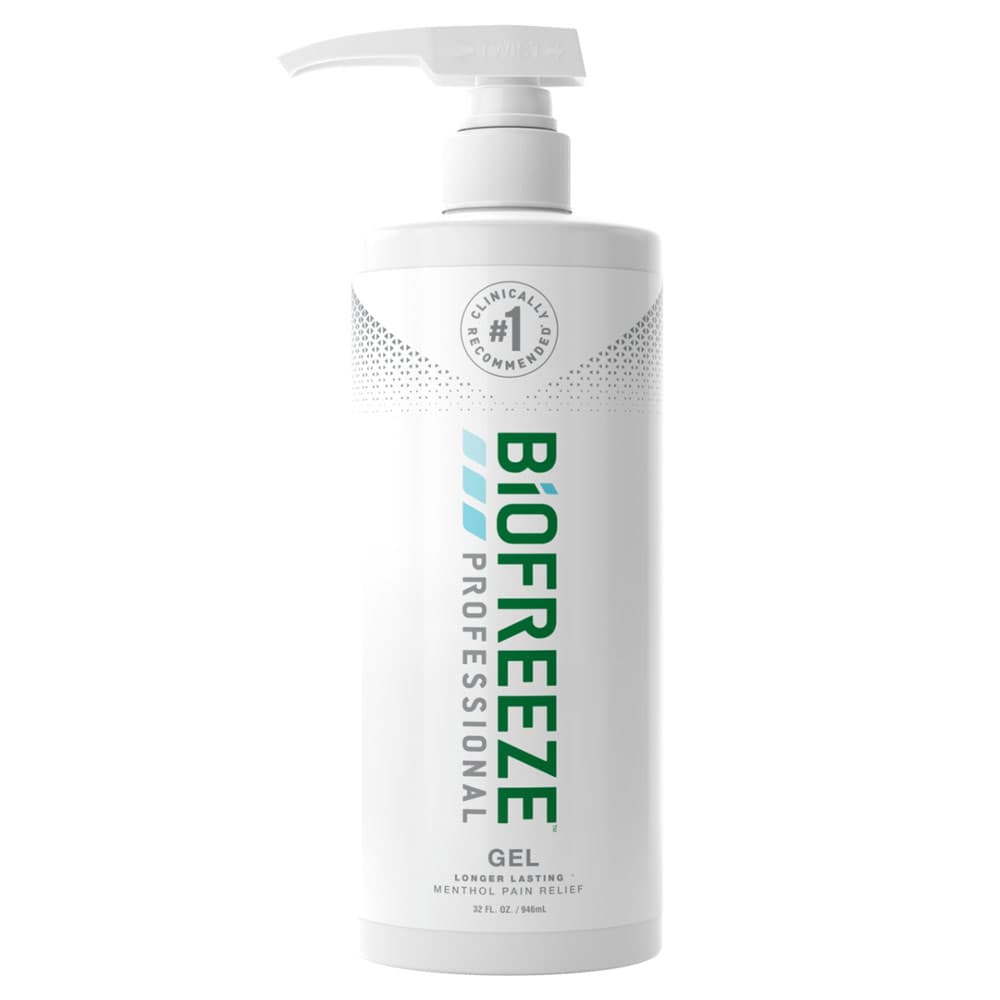 Biofreeze Professional Pain Reliever Gel with Pump Original Green 32 oz. - Image 1