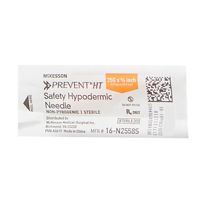 McKesson Prevent HT Hypodermic Needle, 5/8 Inch Length - Each - Image 1