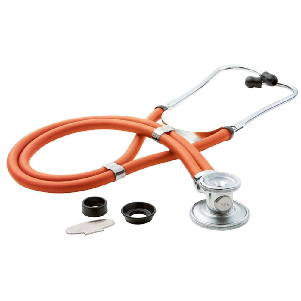 Pro’s Combo I Palm Aneroid BP & Sprague Stethoscope Set - Adult Cuff, Orange - Image 4