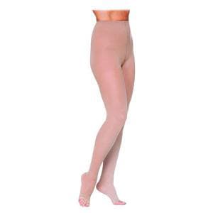 Sigvaris Women's Style Sheer Open Toe Compression Pantyhose, 30-40mmHg Small-Long, Natural - Pair - Image 1