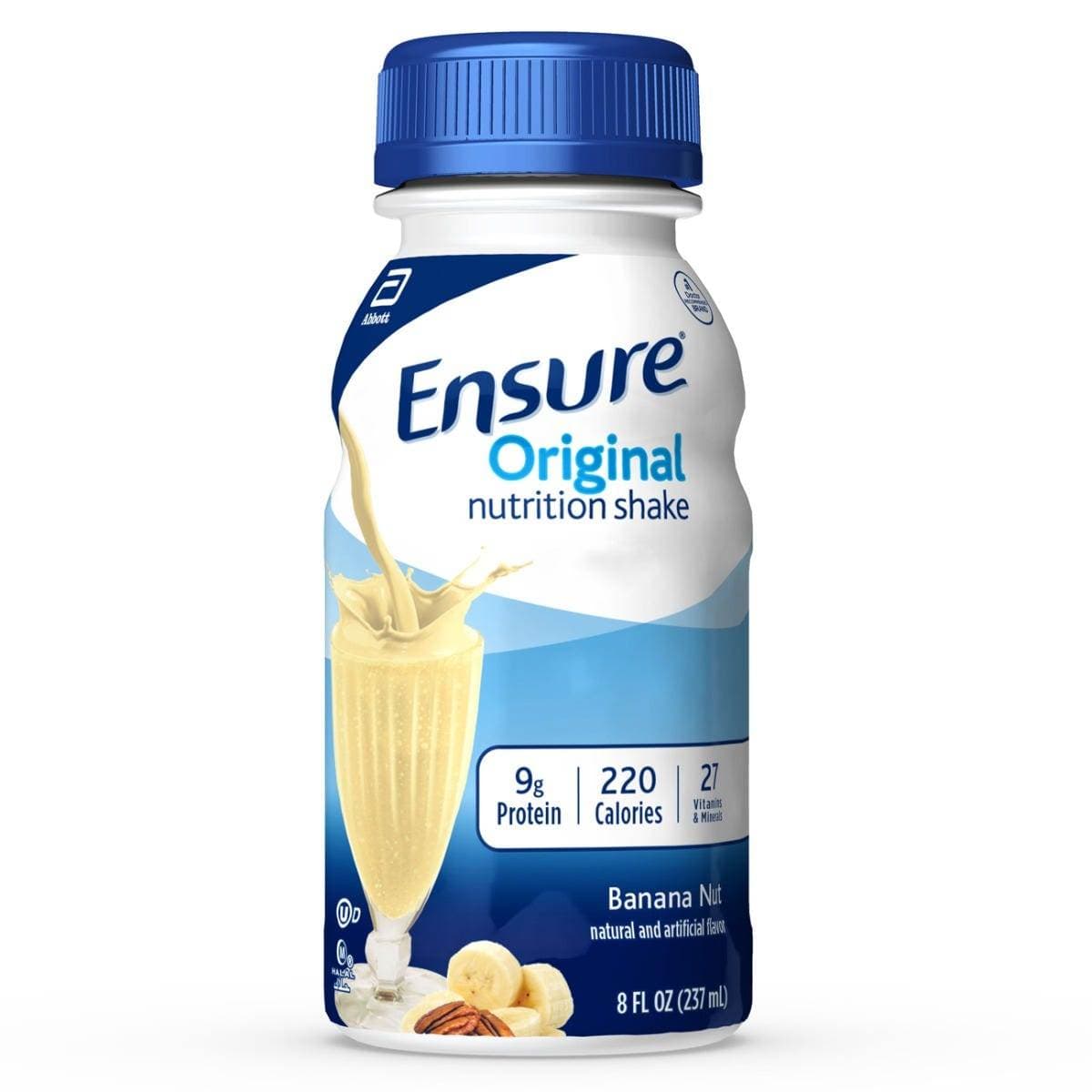 Ensure Original Oral Supplement, Banana Nut, 8 oz Bottle - Package of 6 - Image 1