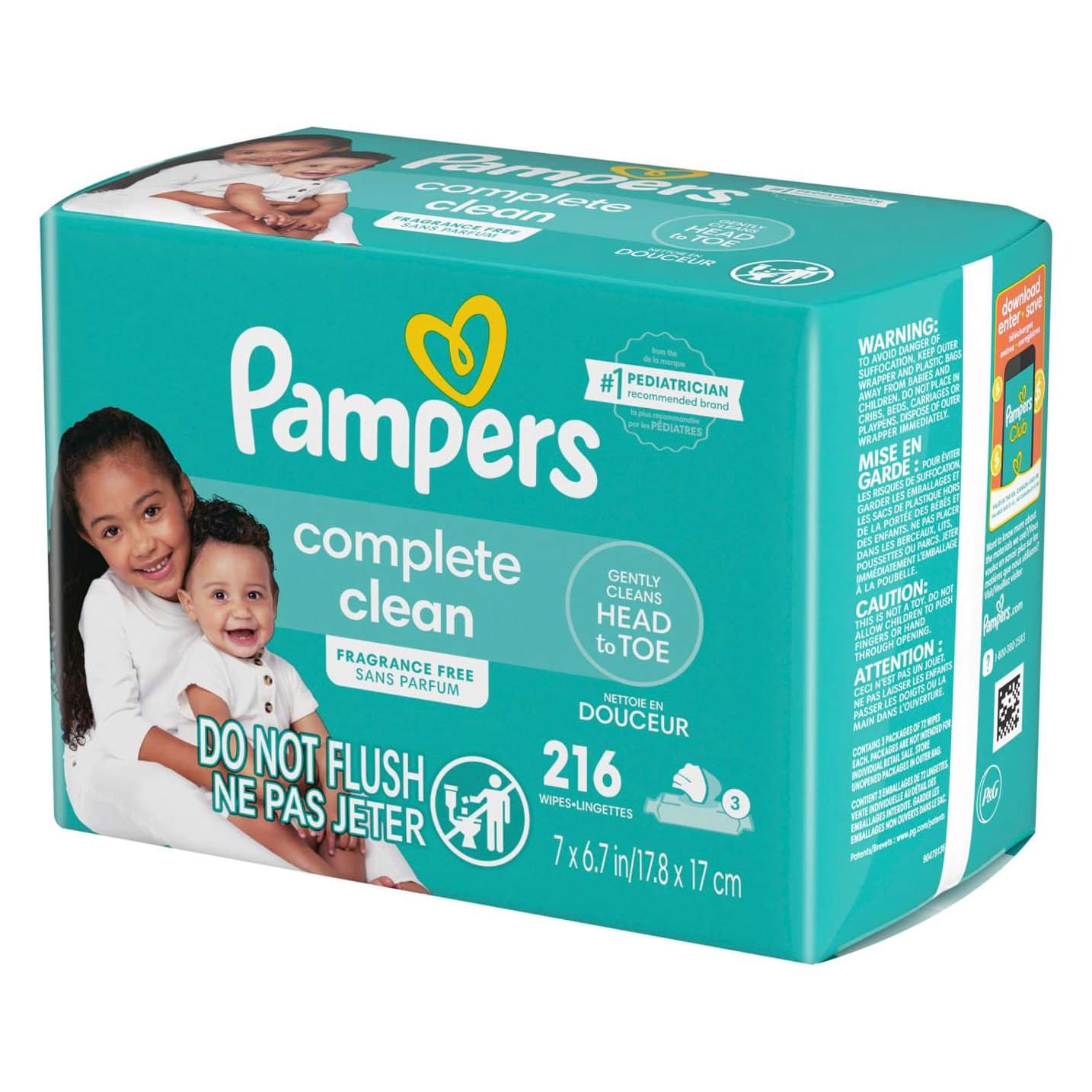 Pampers Complete Clean Baby Wipes, 3X - Image 3